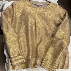 LOFT Gold Women's Crew Neck Sweater